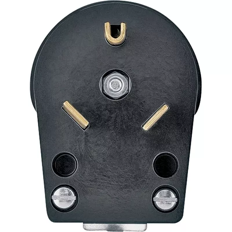 Eaton Wiring Devices 83-BOX Electrical Plug, 2 -Pole, 30 A, 125 V, NEMA: NEMA TT-30, Black