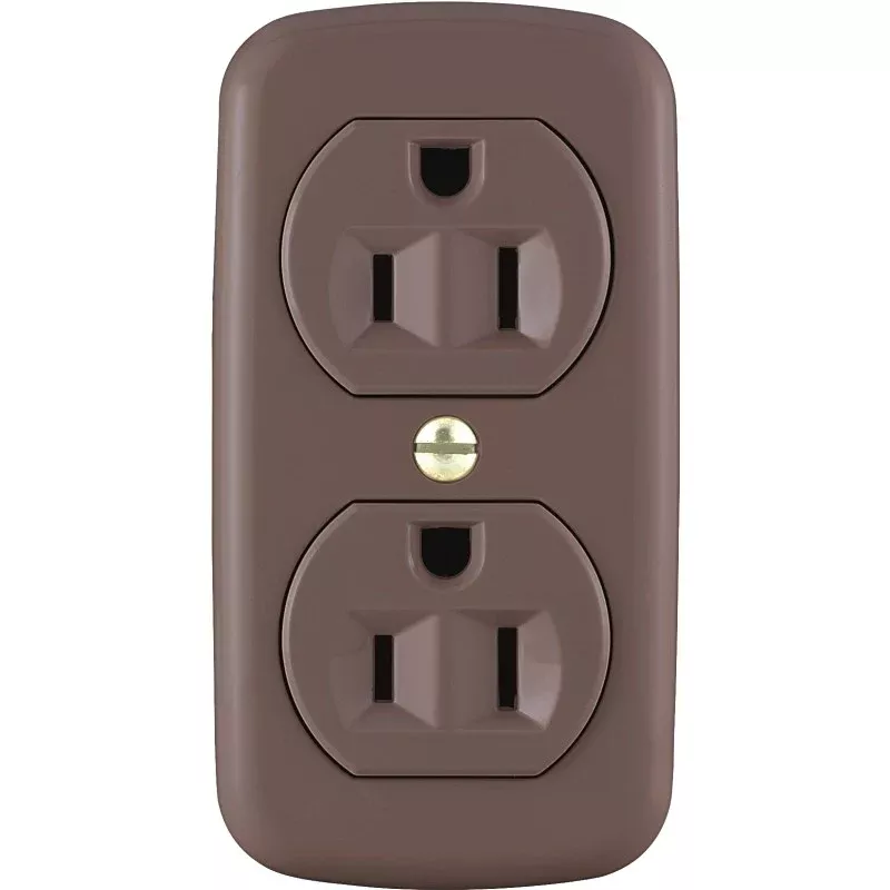 Eaton Wiring Devices Aspire 78B-BOX Electrical Receptacle, 2 -Pole, 15 A, 125 V, Coaxial Jack Wiring