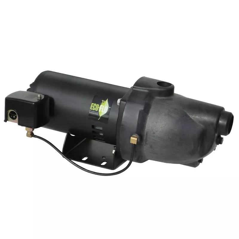 Eco-Flo EFSWJ5P Shallow Well Jet Pump, 12.2 A, 115/230 V, 1/2 hp, 1-1/4 in Connection, 140.71 ft Max Head, 7.5 gpm