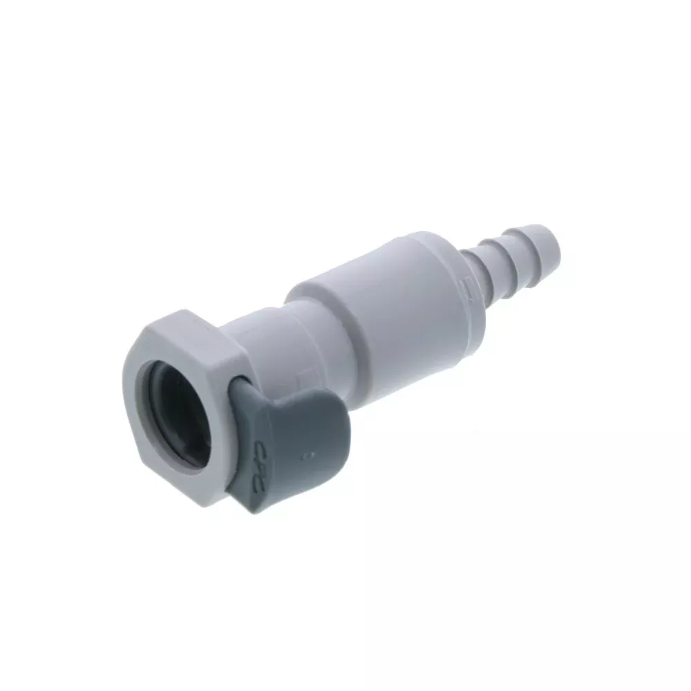 EFCD17412 Valved Inline Coupling Body 1/4 ID Barb
