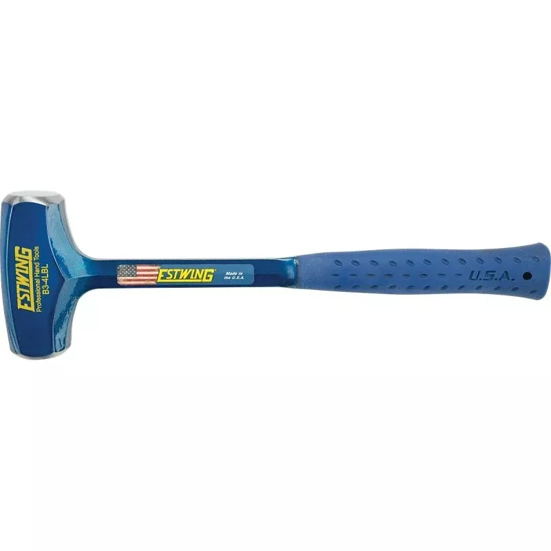 Estwing B3-4LBL Hammer, 4 lb Head, Drilling, Steel Head, 16 in OAL