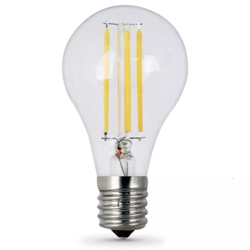 Feit Electric BPA1575N/850/FIL/2 LED Bulb, General Purpose, A15 Lamp, 75 W Equivalent, E17 Lamp Base, Dimmable