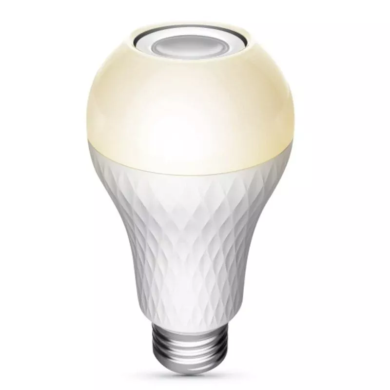 Feit Electric BTOM60830LEDI LED Bulb with Speaker, General Purpose, 60 W Equivalent, E26 Lamp Base, Warm White Light