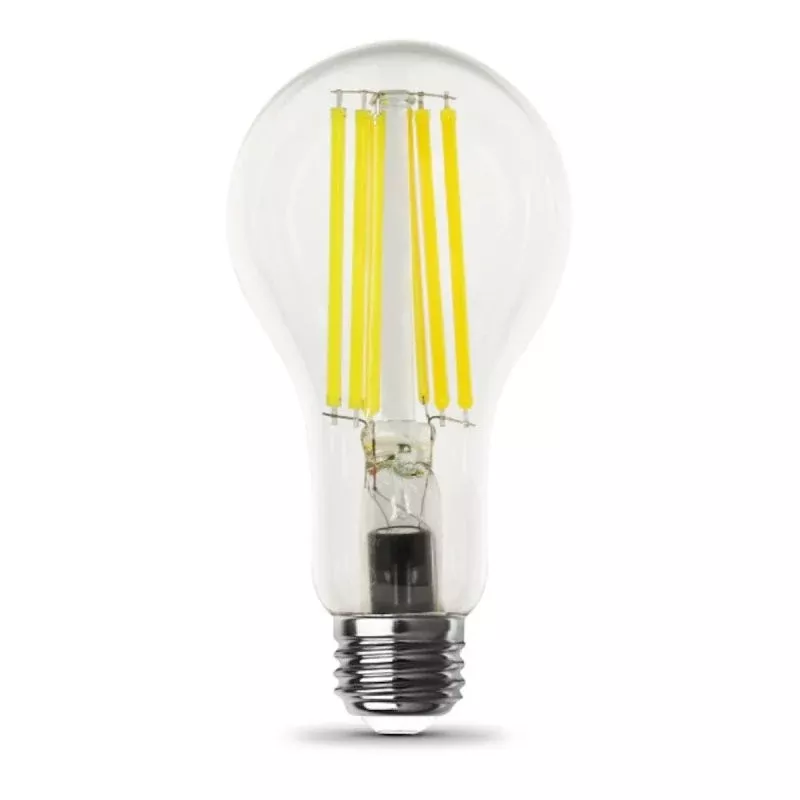 Feit Electric OM150DM/CL/850/FIL LED Light Bulb, A21 Lamp, 150 W Equivalent, E26 Medium Lamp Base, Clear