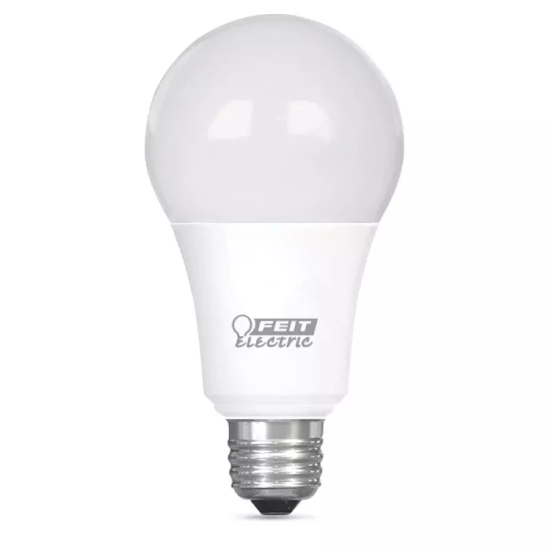 Feit Electric OM75DM/930CA/2 LED Lamp, General Purpose, 1100 Lumens, 12.2 W, A19 Lamp, 75 W Equivalent, E26 Lamp Base