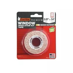 Frost King V5854 Window Insulation Tape, 5/8 in W, 54 ft L, Polyethylene, Clear