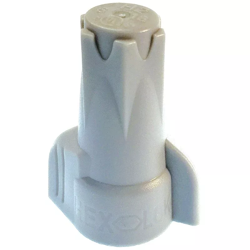 Gardner Bender Hex-Lok 25-2H2 Wire Connector, Gray, 14 to 6 AWG Wire, Copper Contact, Thermoplastic, 15/BAG