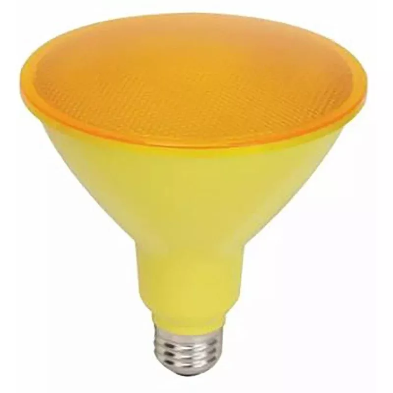GE 93100583 LED Floodlight, Flood, Spotlight, PAR38 Lamp, 90 W Equivalent, E26 Lamp Base, Yellow Light