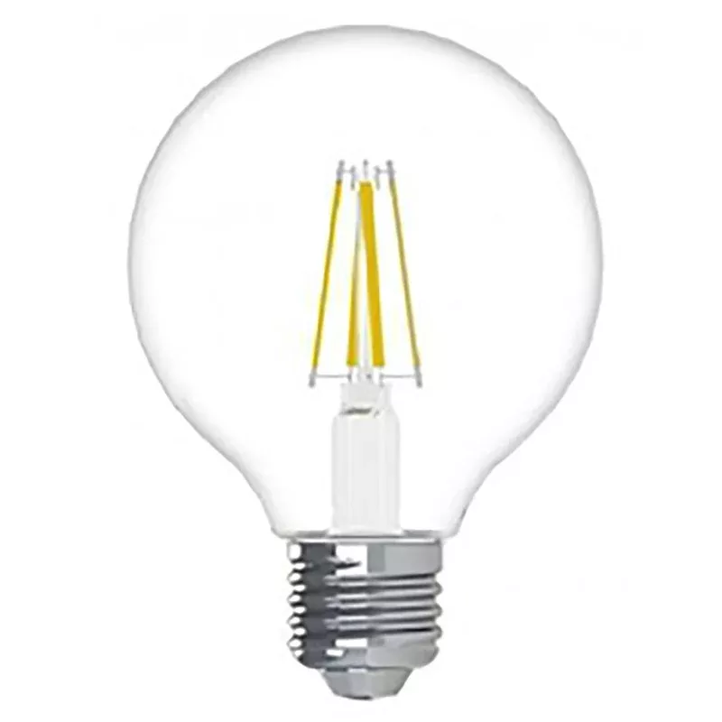 GE Industrial Solutions 23049 LED Bulb, Globe, G25 Lamp, 25 W Equivalent, E26 Lamp Base, Dimmable, Clear