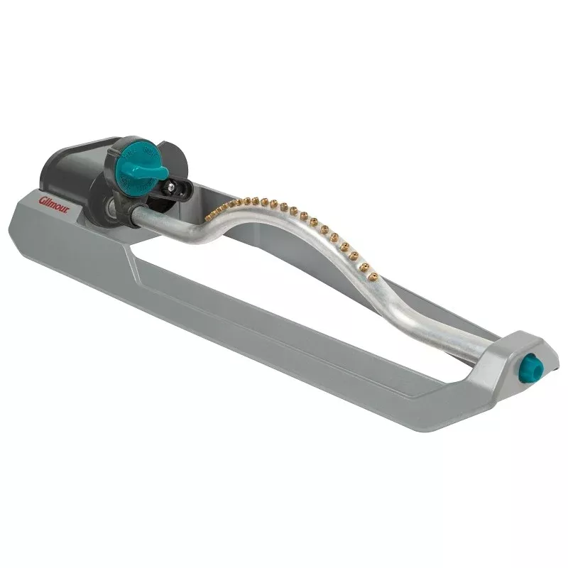 Gilmour 880203-1001 Oscillating Sprinkler, Rectangular, Metal, 18.3 x 6.3 x 3.4 in Dimensions
