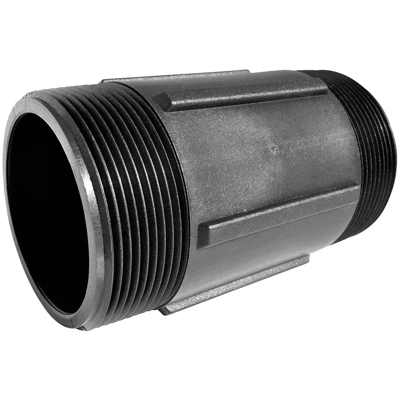 Green Leaf M3006P Pipe Nipple, 3 in, MNPT, Polypropylene, Black, SCH 80 Schedule, 6 in L