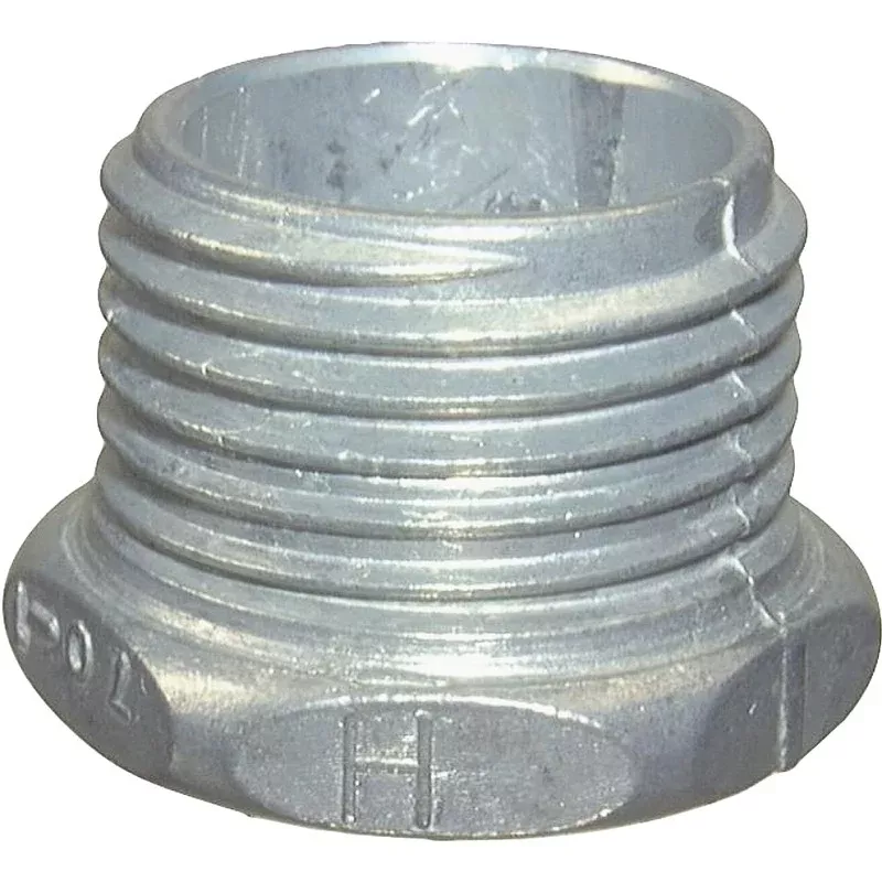 Halex 07012 Conduit Chase Nipple, 1-1/4 in, Zinc