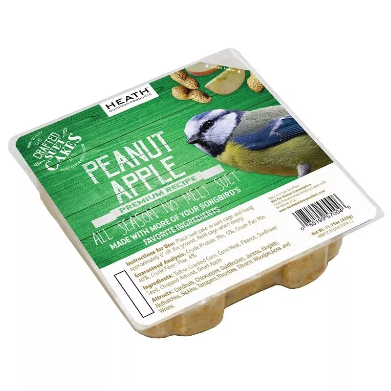 Heath DDC4-12 Crafted Suet Cake, Peanut Apple, 11.75 oz