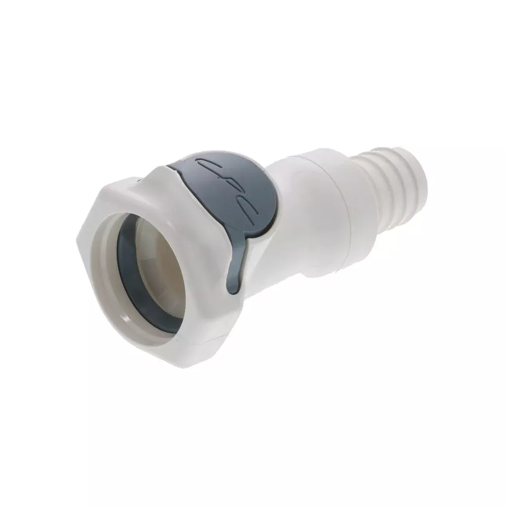 HFCD171035 Valved In-Line Hose Barb Coupling Body 5/8 ID Barb