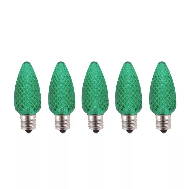 Hometown Holidays 24995 Bulb, Intermediate Lamp Base, LED Lamp, Crystal Green Light