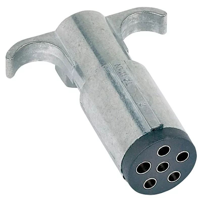 Hopkins 48445 Wire Connector, 6/12 V, 6-Pole, Zinc, Silver