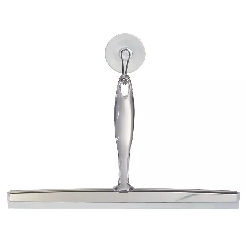 iDESIGN 58740 Shower Squeegee, 12 in Blade, 7-1/2 in OAL, Clear