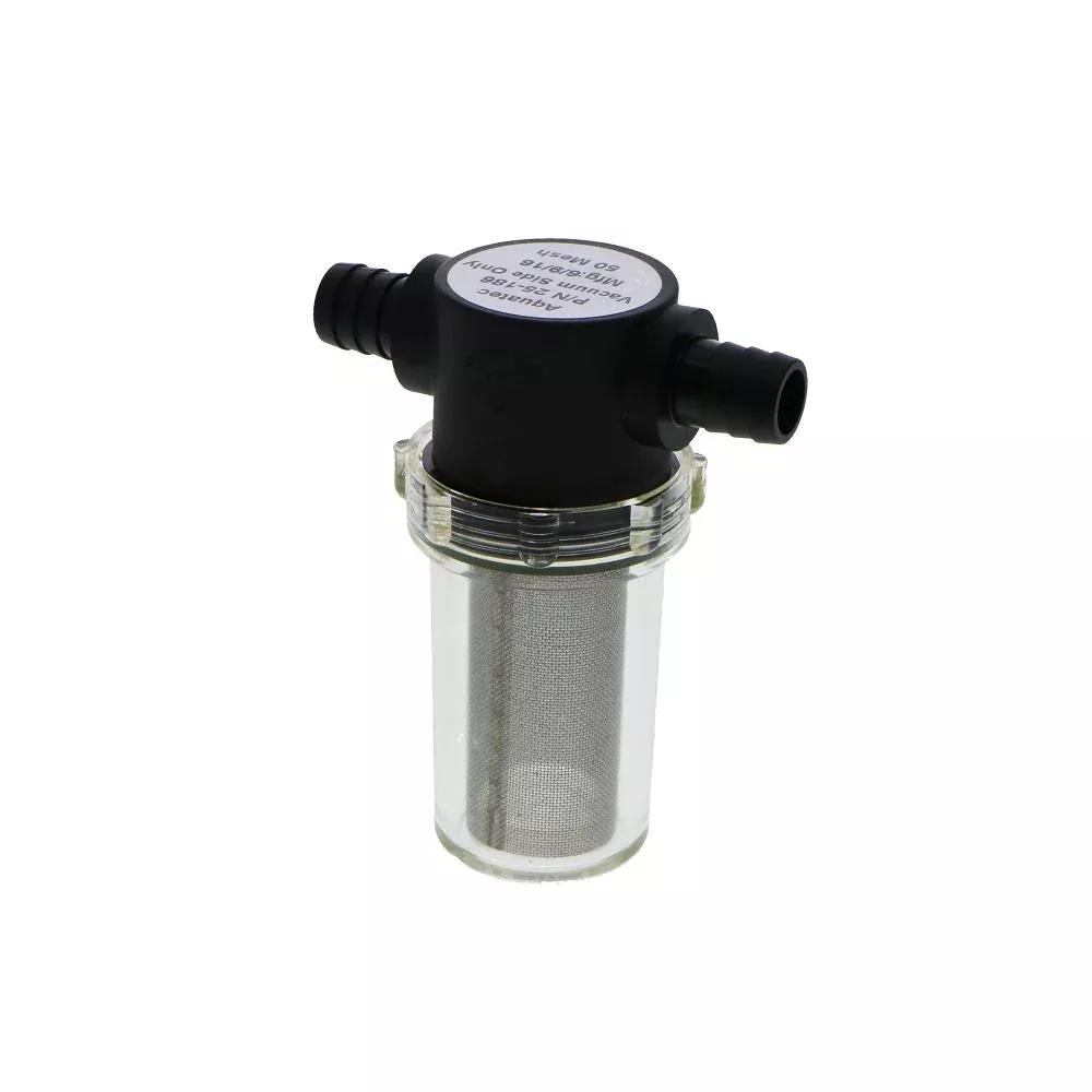 Inline T-Strainer 1/2" HB x 1/2" HB with 50 Mesh SS Filter Screen