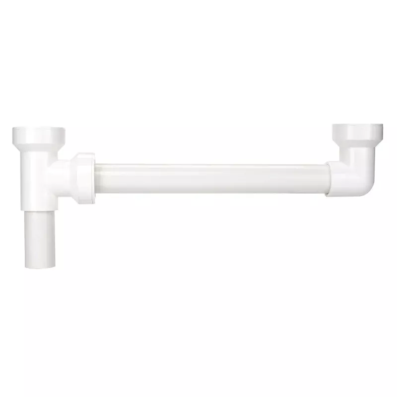 Insta-Plumb 125-16QLK Waste Tube, End Outlet, Plastic, White