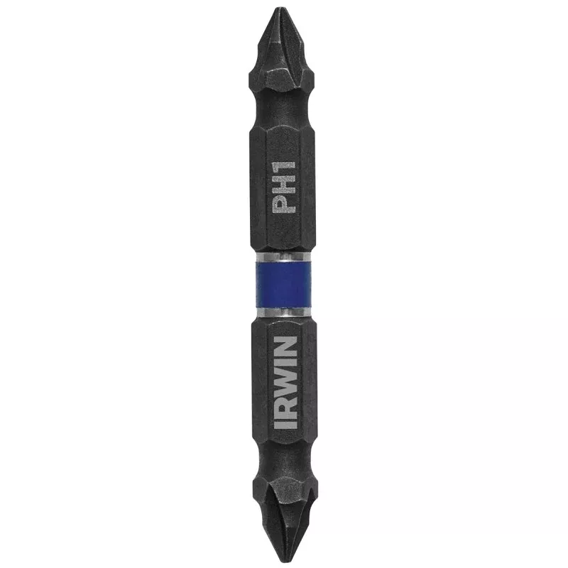 Irwin 1870982 Power Bit, #1 Drive, Phillips Drive, 1/4 in Shank, Hex Shank, 2-3/8 in L, Steel