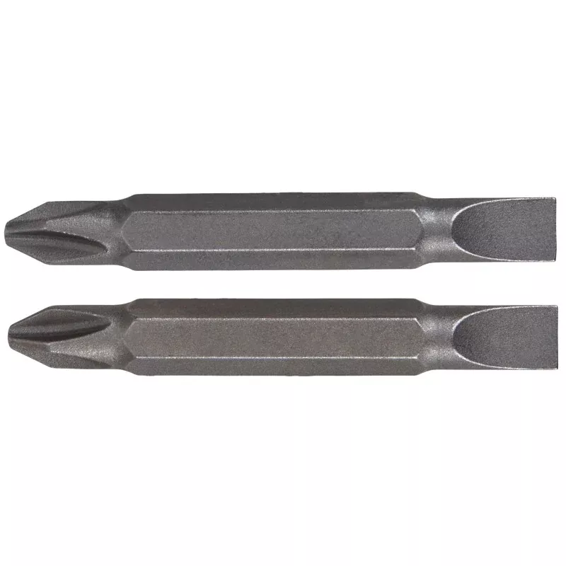 Irwin 3535252C Screwdriver Bit, #2 to 10 Drive, Phillips/Slotted Drive, 1/4 in Shank, Hex Shank, 2-3/8 in L, Steel