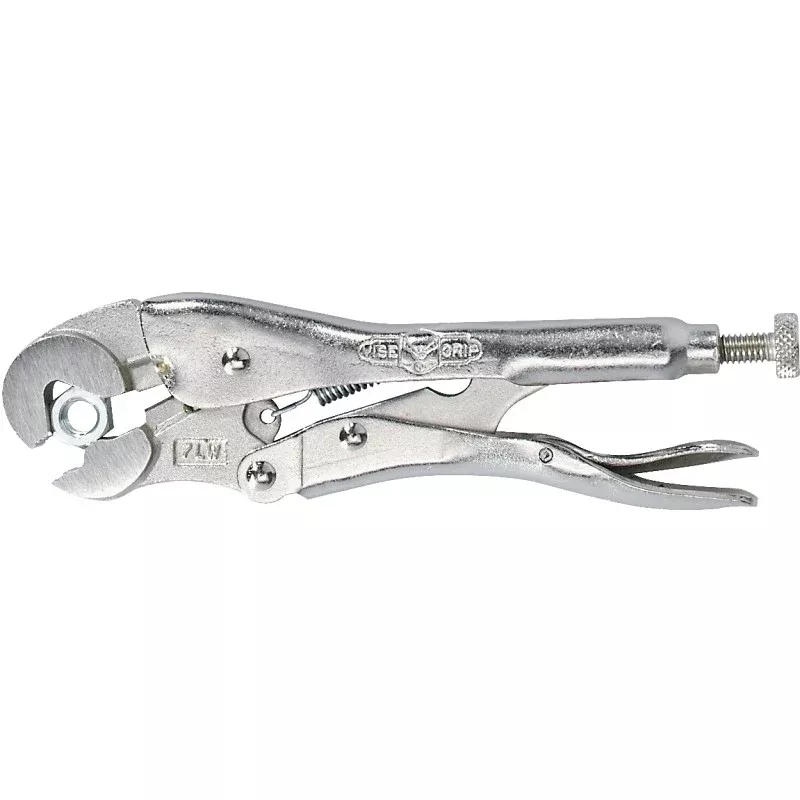 Irwin Original Series 04 Locking Plier, 7 in OAL, 3/4 in Jaw Opening, Plain-Grip Handle, 3/8 in W Jaw, 1-3/16 in L Jaw