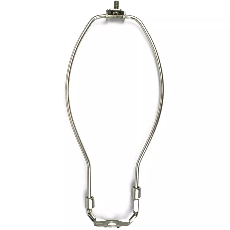Jandorf 60125 Lamp Harp, 10 in L, Brushed Pewter Fixture