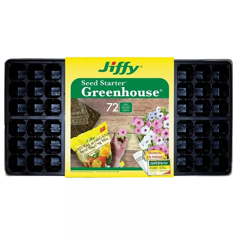 Jiffy T72HST-14 Seed Starter Kit, 72-Piece