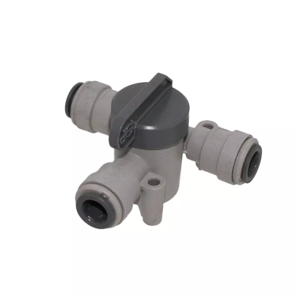 John Guest Angle Stop Valve - 3/8 x 3/8 x 3/8