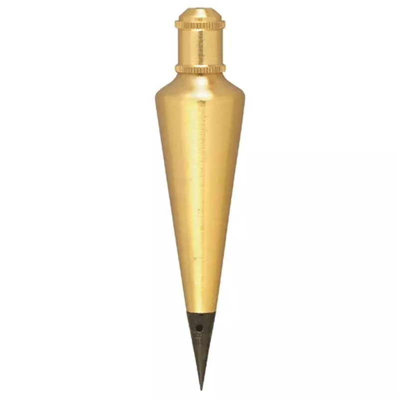 Johnson 108 Plumb Bob, 8 oz, Brass, Lacquered
