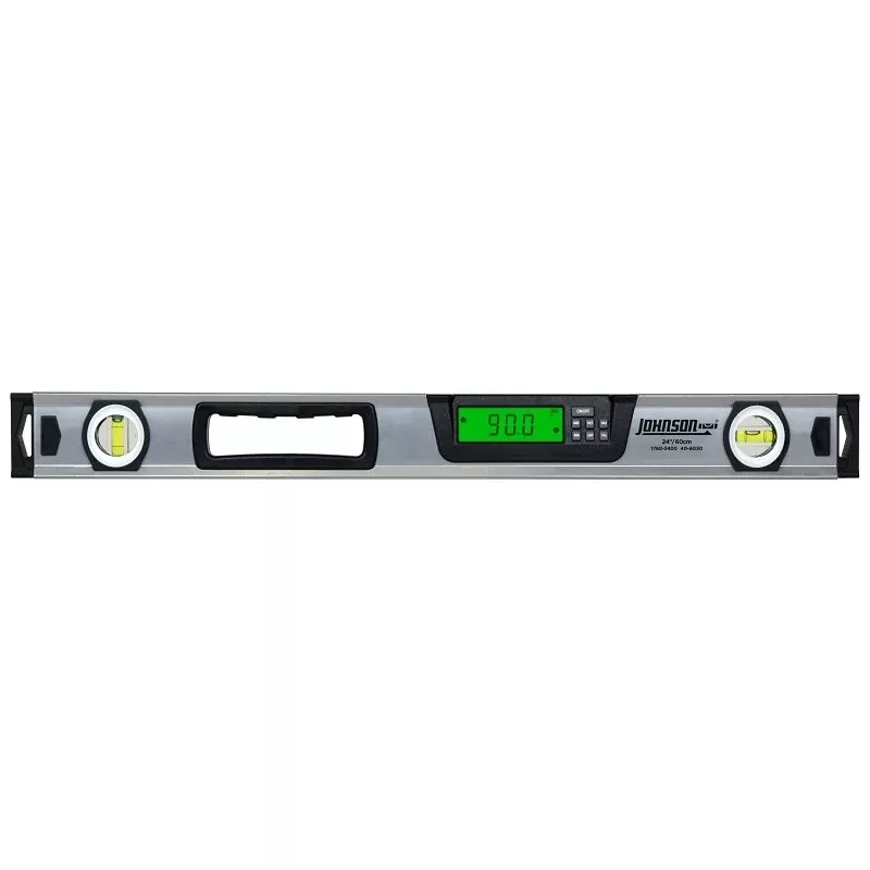 Johnson 1760-2400 Digital Box Level, 24 in L, 2-Vial, Aluminum
