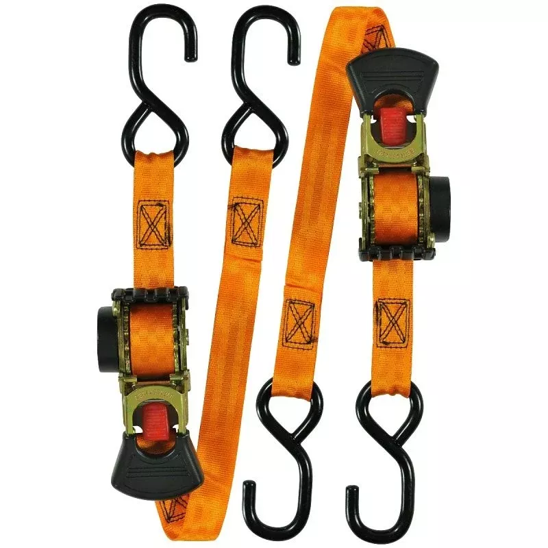 Keeper 05561 Tie-Down, 1 in W, 6 ft L, Polyester, Orange, 500 lb, S-Hook End Fitting
