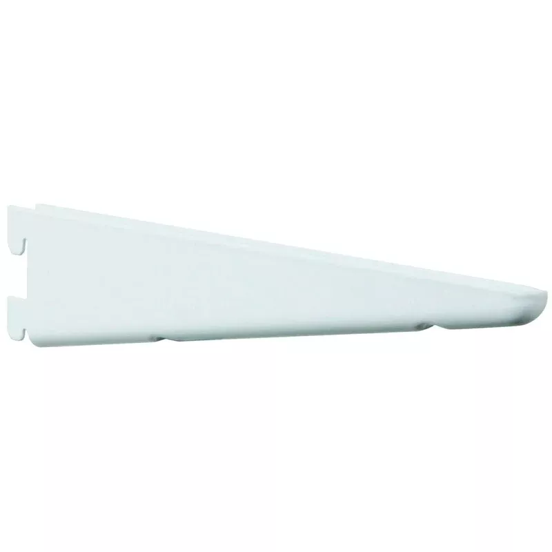 Knape & Vogt 182 Series 182 WH 9 Shelf Bracket, 9.23 in L, Steel, White