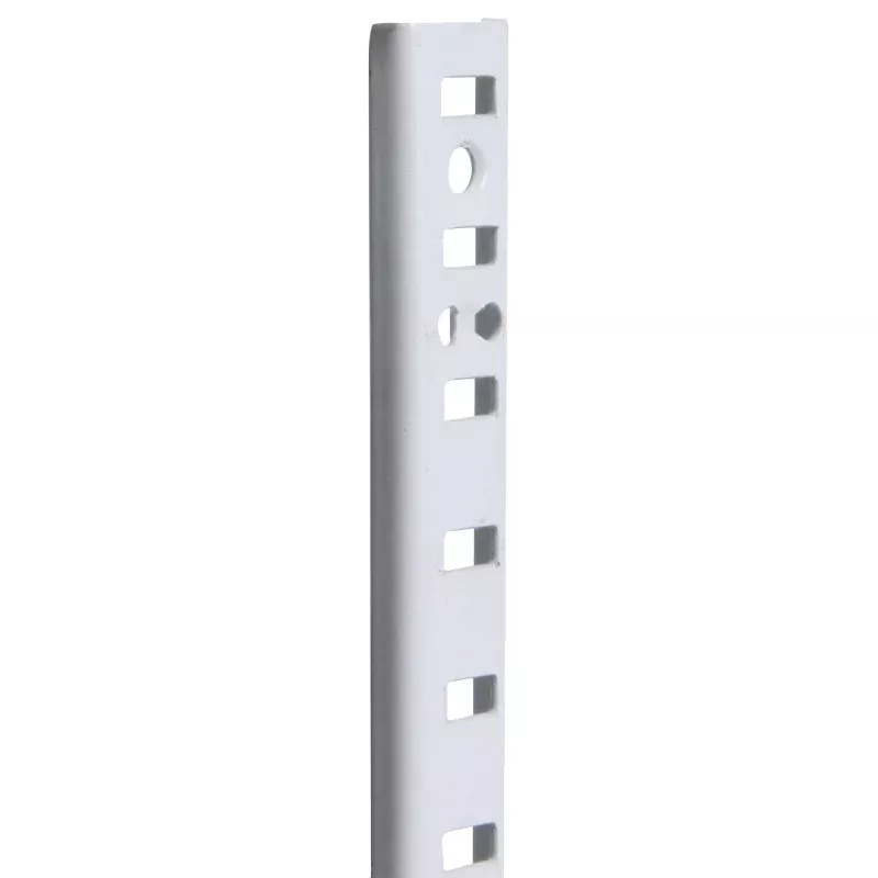 Knape & Vogt 255 Series 255 WH 48 Pilaster Standard, Mortise-Mount, Specifications: 23 ga Thickness, 48 in Size, 500 lb