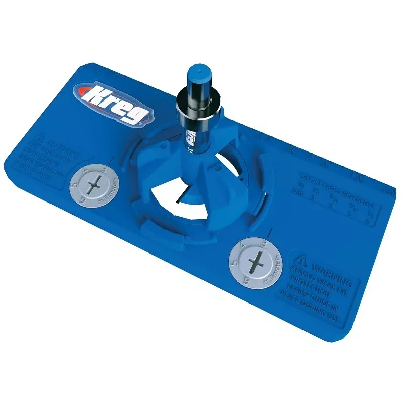 Kreg KHI-HINGE Concealed Hinge Jig, Nylon, For: 35 mm Cup-Style Concealed Hinges