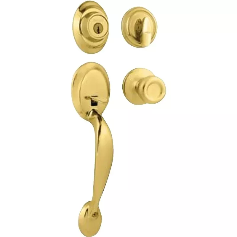 Kwikset 687 DAXT 3 SMT CP Combination Lockset, Knob, Lever Interior Handle, Reversible, Tylo Knob Handle, Dakota Design