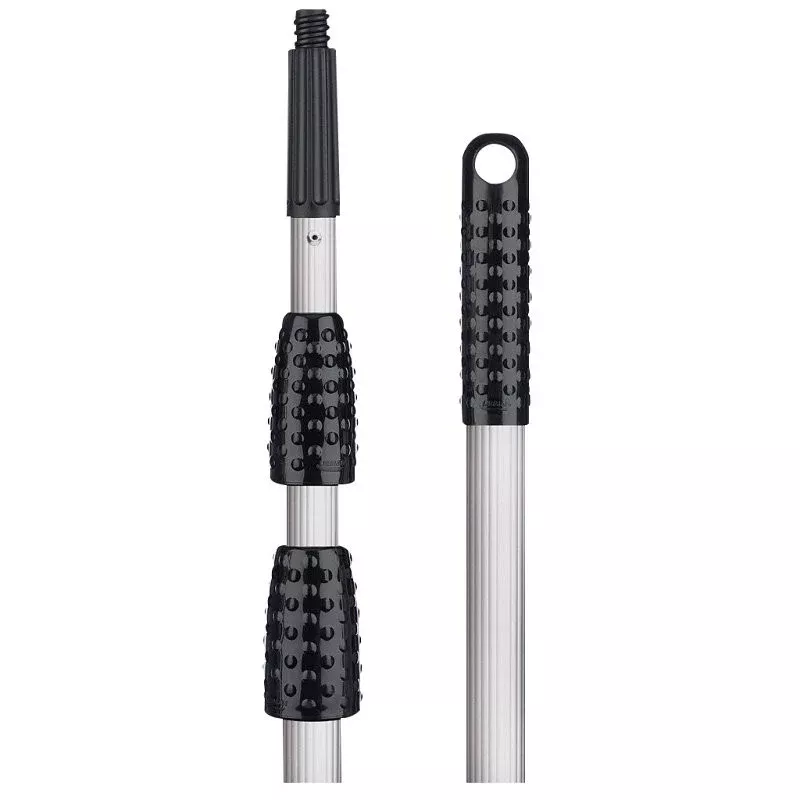 Libman 612 Extension Handle, 1.81 in Dia, 12 ft L, Aluminum, Silver
