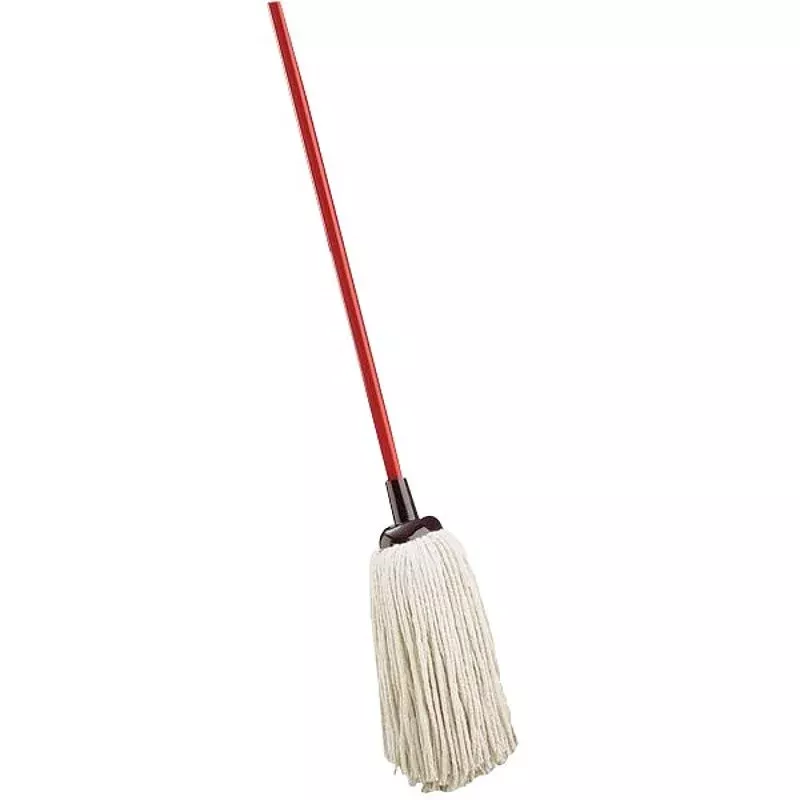 Libman 977 Deck Mop, 16 oz, Threaded, Recycled Cotton