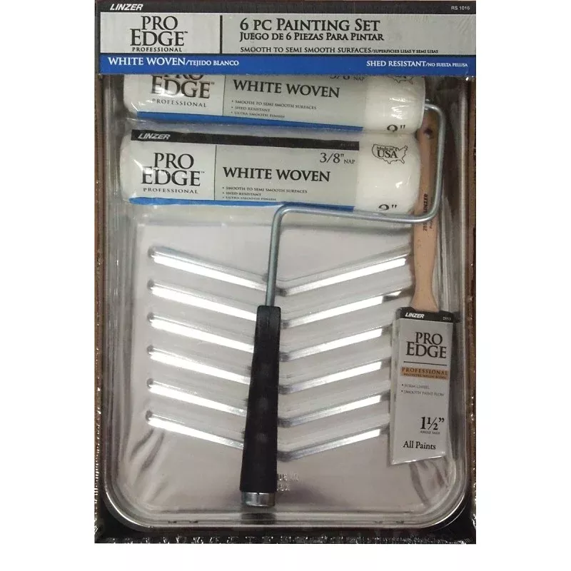 Linzer RS1016 Roller and Tray Kit, Includes: (1) Metal Tray and (1) Liner