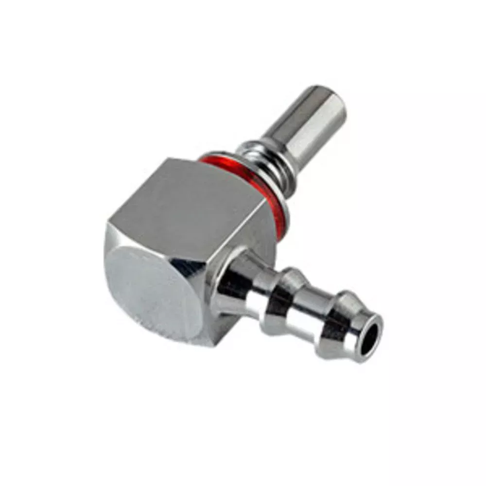 LQ2D2304LRED Valved Elbow Locking Hose Barb Harb Liquid Cooling Coupling Insert 1/4"