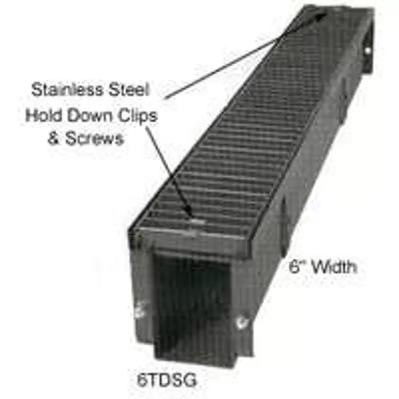 Marshall Stamping 6EPSWH Trench Drain End Plate, 7 in H x 6-3/4 in W Dimensions, Steel