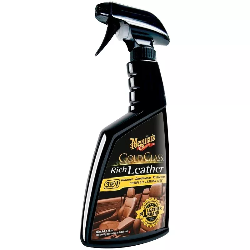 Meguiar's Gold Class G10916 Rich Leather Spray, 15.2 oz, Bottle, Liquid, Sweet