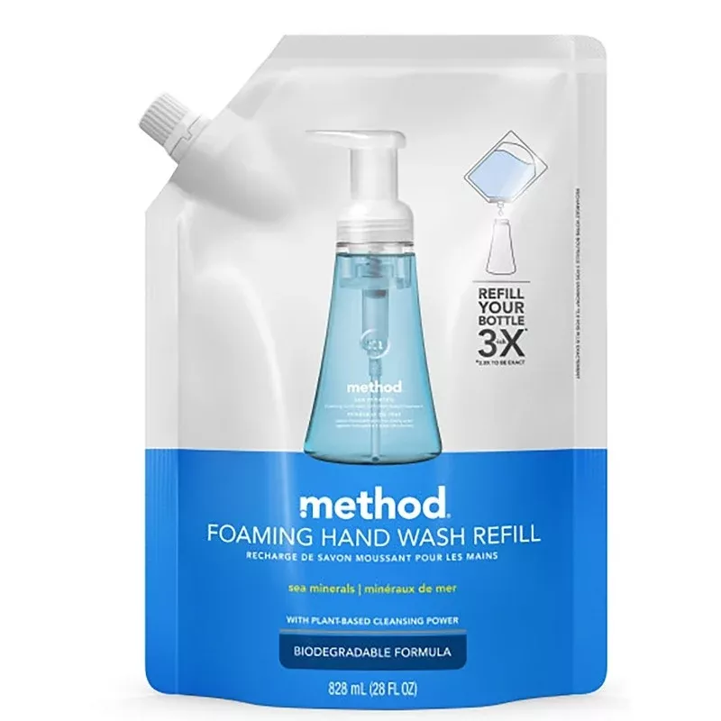 method 328110 Foaming Hand Wash Refill, Liquid, Pleasant, 28 fl-oz Tub