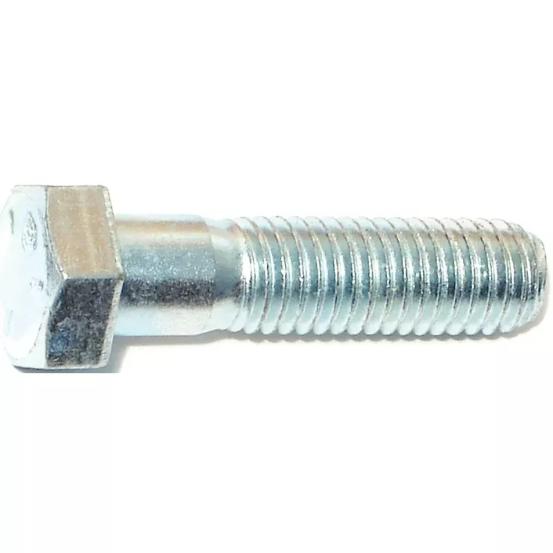 Midwest Fastener 00338 Cap Screw, 1/2-13 in Thread, 2 in L, Coarse Thread, Hex Drive, Zinc, Zinc, 50 PK