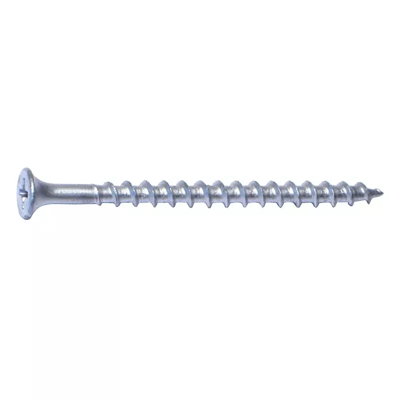 Midwest Fastener 07911 Deck Screw, #8-8 Thread, 2-1/2 in L, Coarse Thread, Bugle Head, Phillips Drive, Steel, Dacrotized