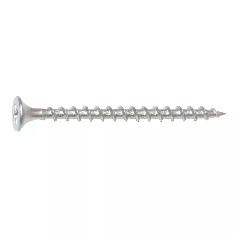 Midwest Fastener 10517 Deck Screw, No 7, 2 in L, Coarse Thread, Bugle Head, Phillips Drive, Dacrotized, 1 PK