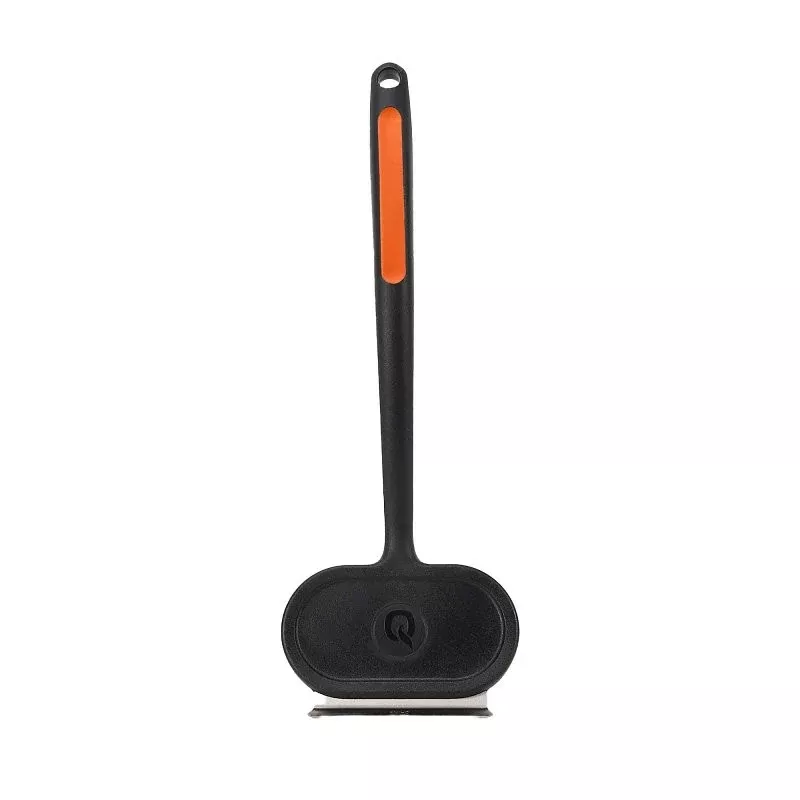 Mr. BAR-B-Q 60311Y Oversized Rectangular Grill Brush, Stainless Steel Bristle, Curved Neck, Ergonomic, Soft Grip Handle