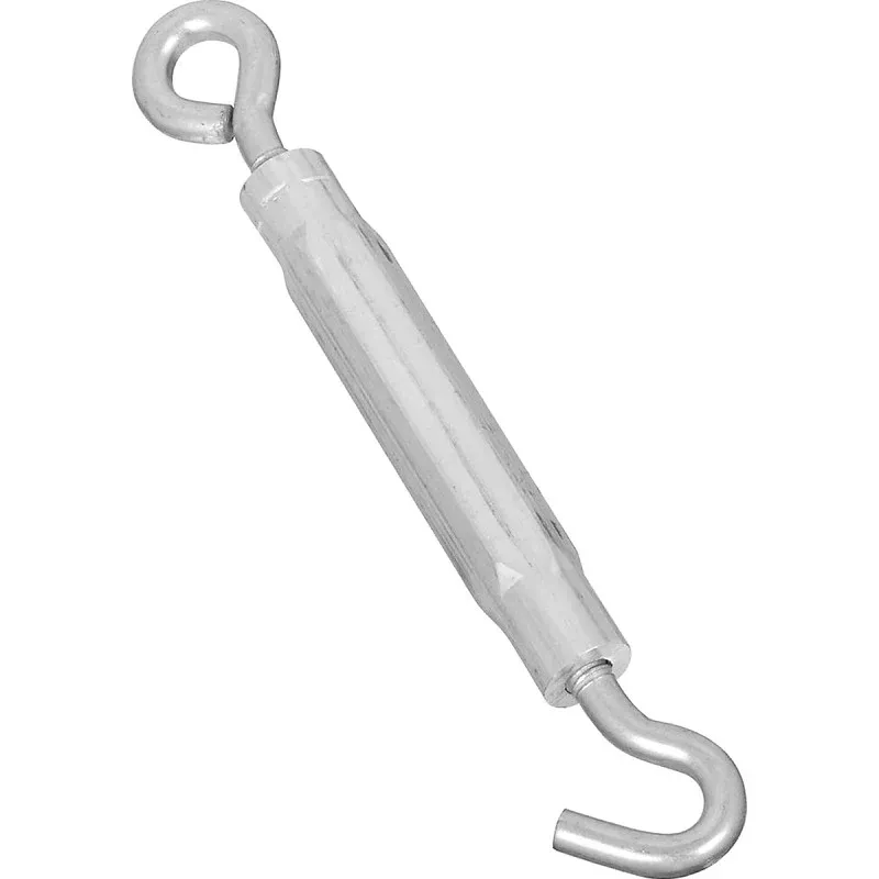 National Hardware 2173BC Series N221-945 Turnbuckle, 65 lb Working Load, #10-24 Thread, Hook, Eye, 5-1/2 in L Take-Up