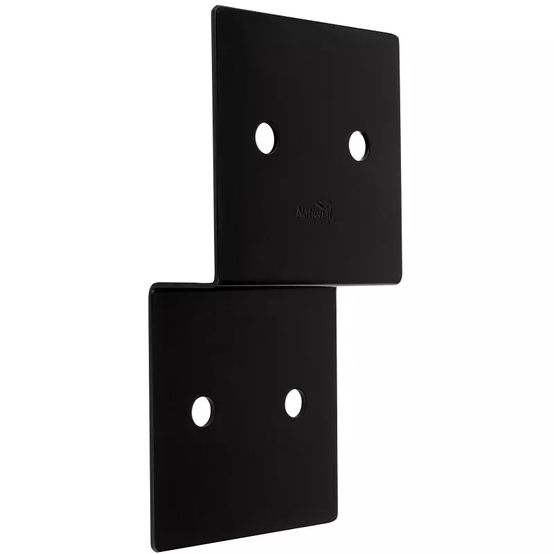 National Hardware Indio 1219BC Series N800-208 Joist Tie, 9-3/4 in L, 5 in W, Steel, Storm Shine/Powder-Coated, Black