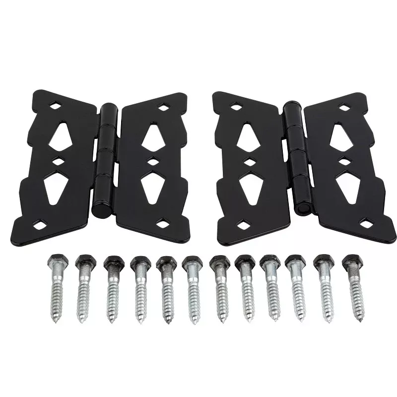 National Hardware N109-218 Butterfly Hinge, Steel, Black, Surface Mounting